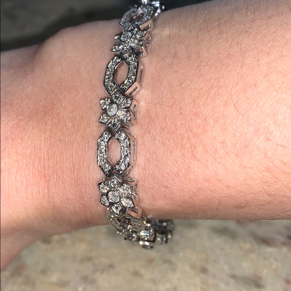 Diamond XO bracelet.